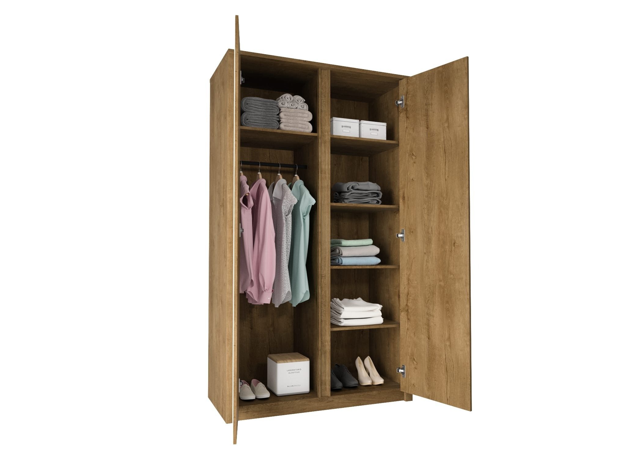ROYAL24_MARKT Kleiderschrank - Viel Platz für all Ihre Kleidung. (Kleiderschrank, 1-St., Premium - Maxim - Kleiderschrank) Hochwertig – Zeitlos – Perfekt.