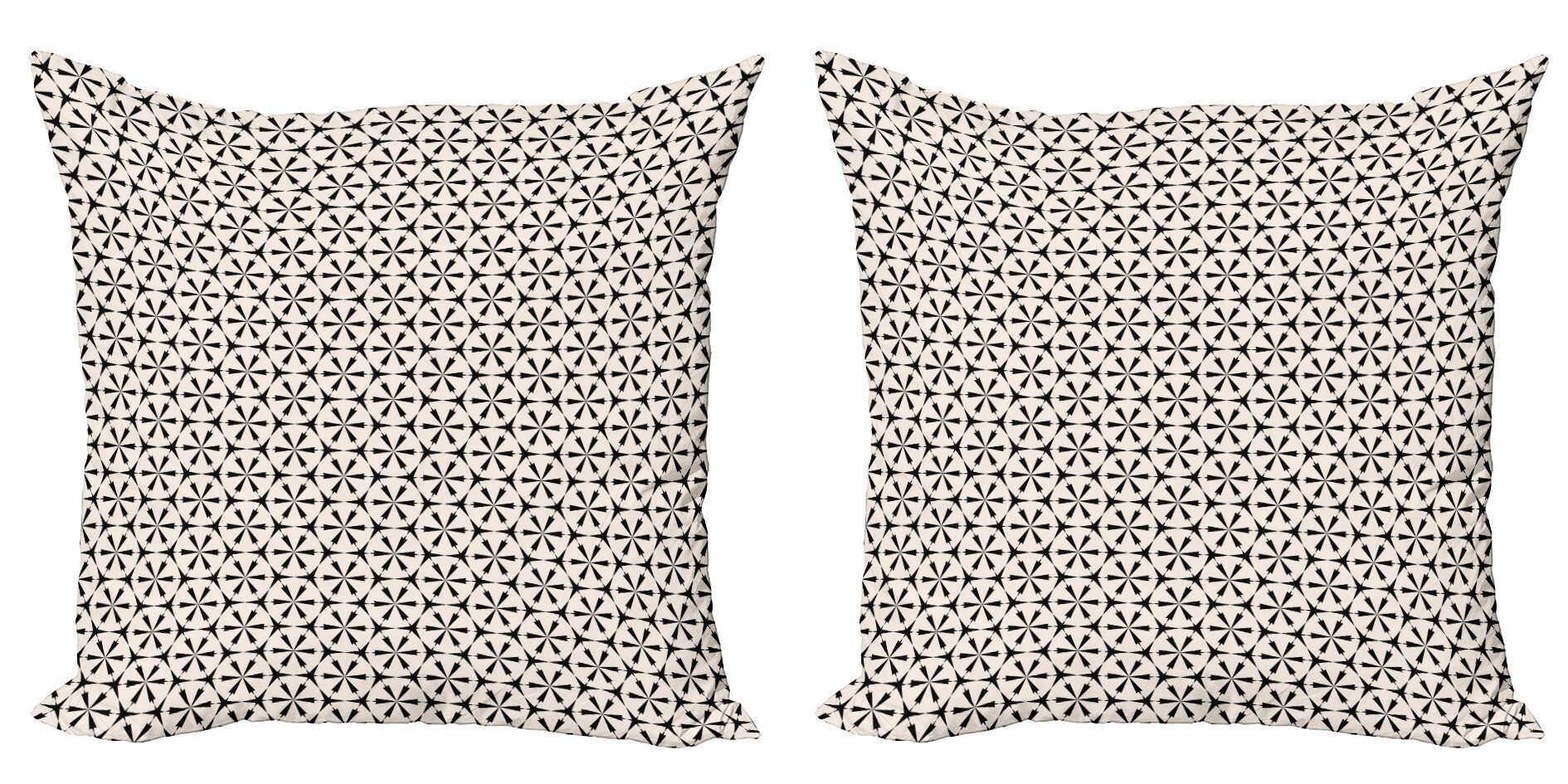Stück), Doppelseitiger Abakuhaus Modern Digitaldruck, Abstrakt Accent Continuing Kissenbezüge Shapes (2 Hexagon