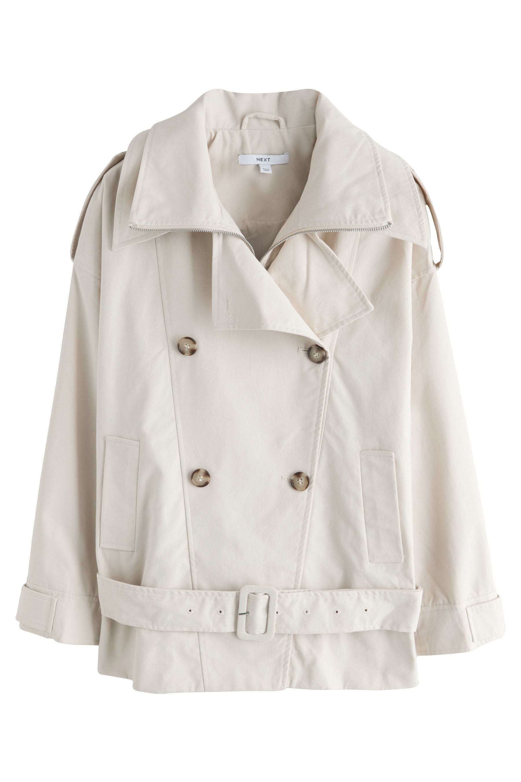 Next Trenchcoat Trenchcoat mit tiefem Gürtel (1-tlg)