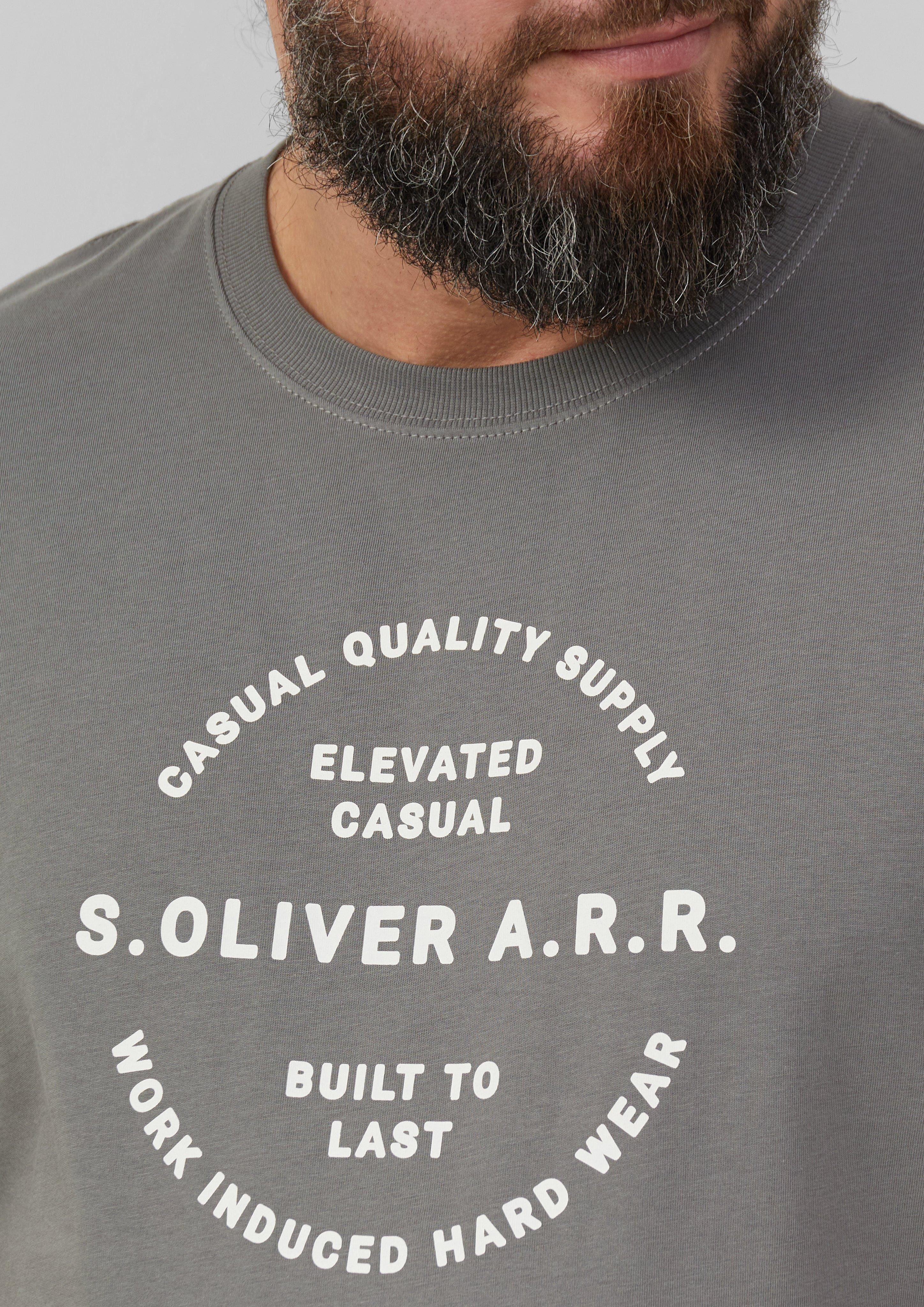 s.Oliver Kurzarmshirt T-Shirt mit Artwork günstig online kaufen