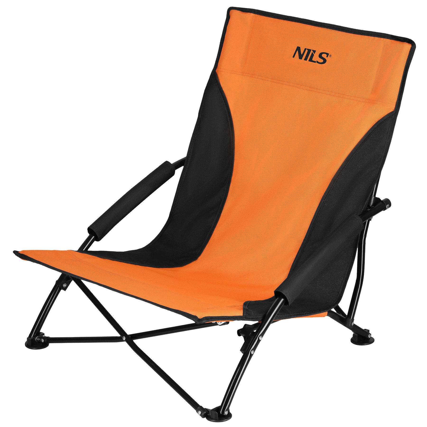 Nils Campingstuhl Strandstuhl Klappstuhl Faltstuhl (Spar-Set, 1 St), klappbar, Tragetasche, Armlehnen, bis 120 kg