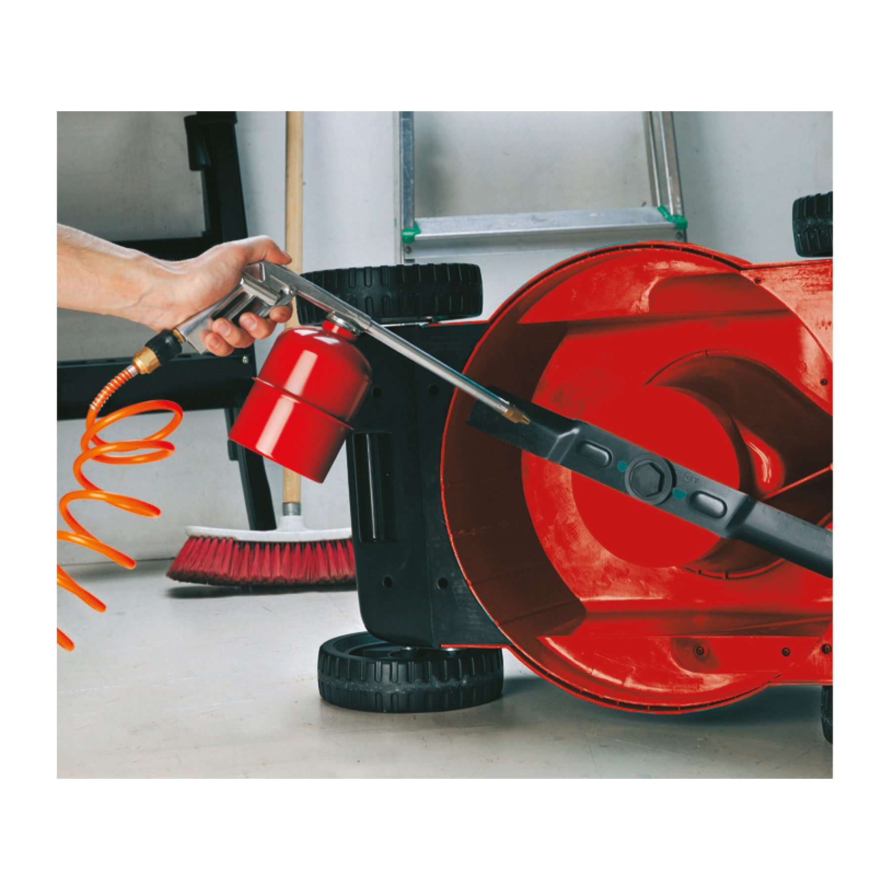 Einhell Drucksprühgerät EINHELL Druckluft-Sprühpistole mit Saugbecher, 0,9 L