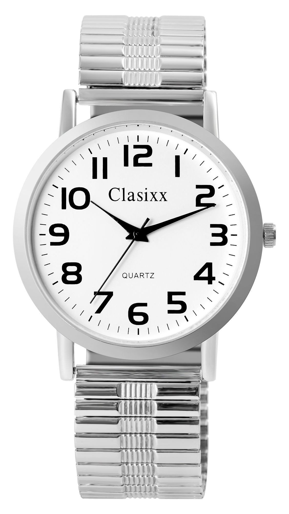 Clasixx Quarzuhr CX0002 Edelstahl Zugarmband, Quartzuhr, klassisch, Herrenu günstig online kaufen