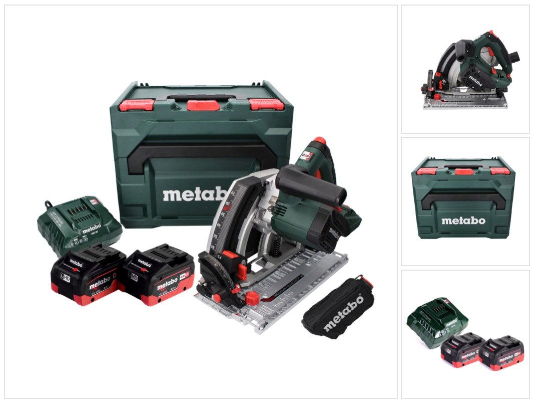 metabo Akku-Tauchsäge KT 18 LTX 66 BL Akku Tauchkreissäge 18 V 165 mm + 2x Akku 8,0 Ah