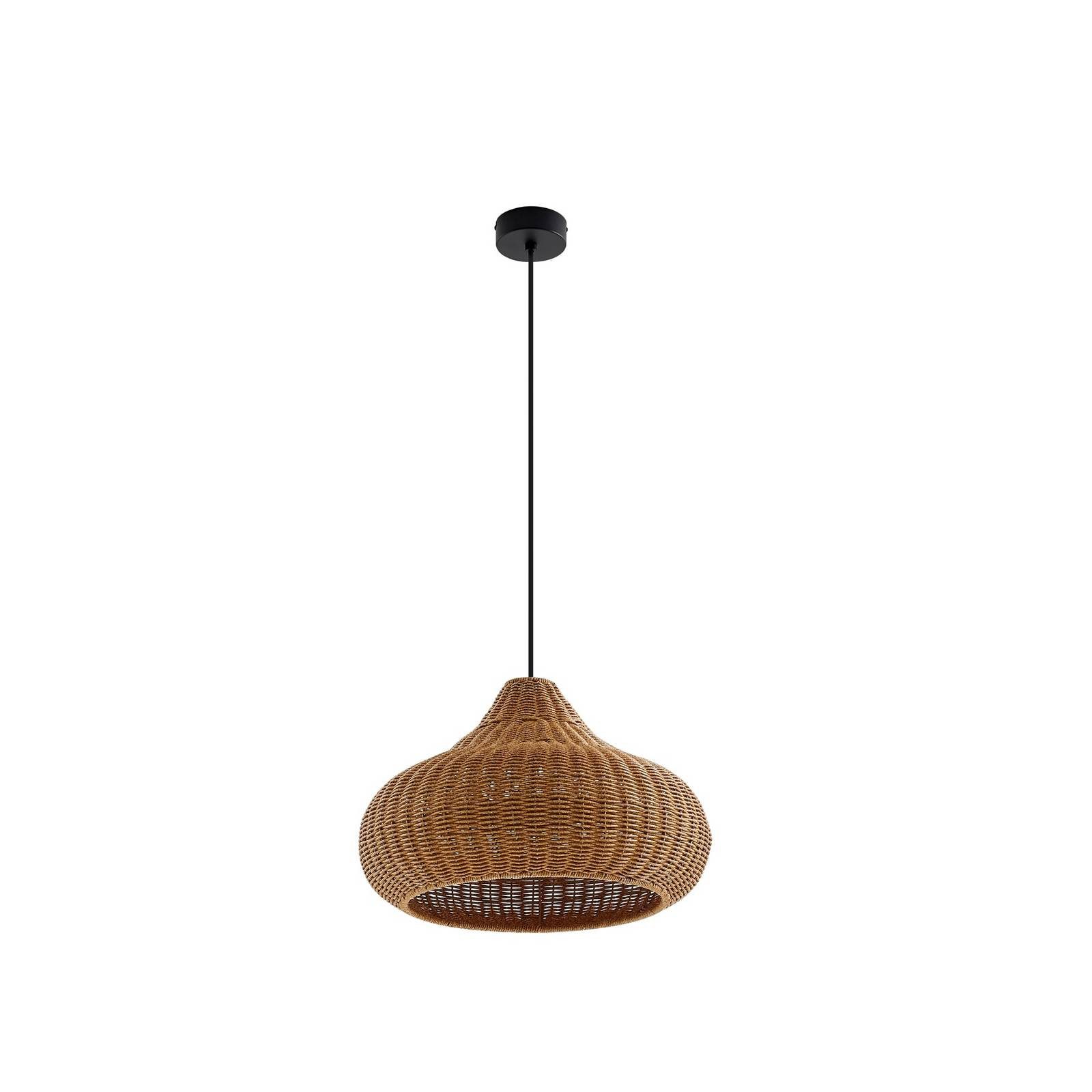 Lucande Hängeleuchten Taniola, Holz IP44, 1 x 15 W LED