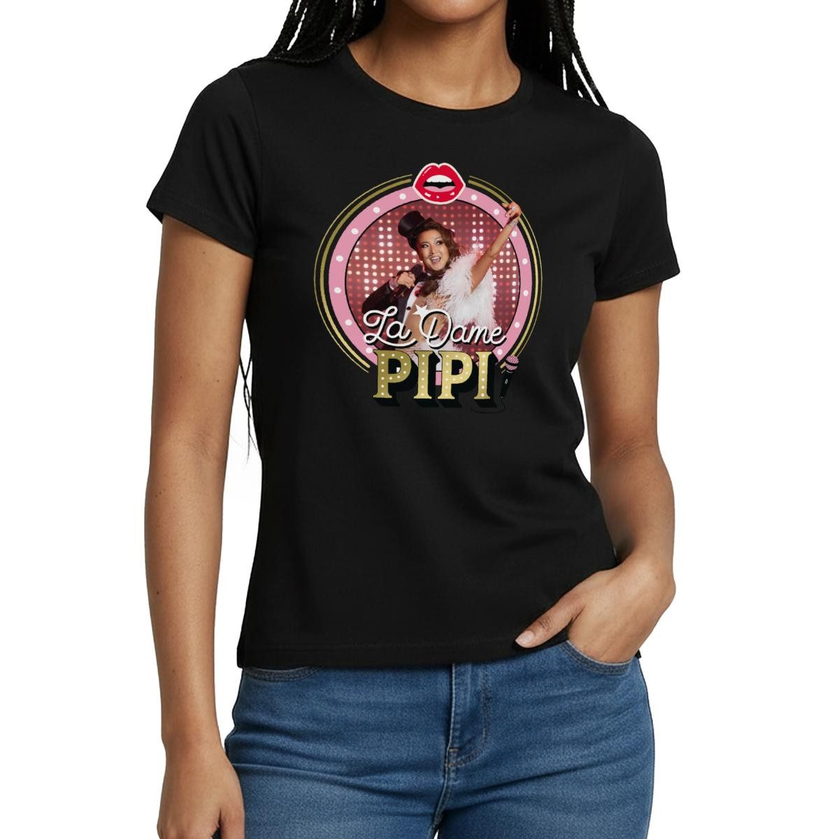 Spreadshirt T-Shirt Emily In Paris Mindy La Dame Pipi Frauen T-Shirt (1-tlg) Slim Fit, fällt klein aus
