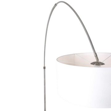 Steinhauer LIGHTING LED Bogenlampe, Stehleuchte Bogenstehleuchte Bogenlampe Höhenverstellbar Textil weiß