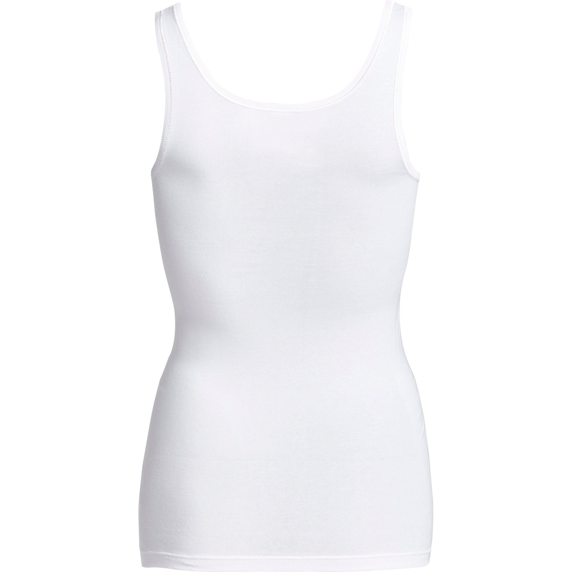 conta Unterhemd Damen-Unterhemd 2er-Pack Feinripp Uni