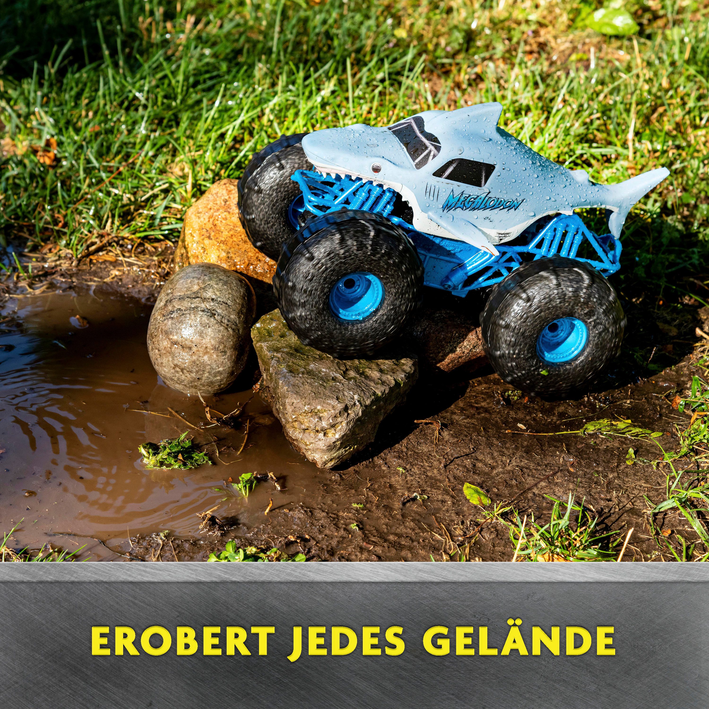 Spin Master RC-Auto Monster Jam - Megalodon Storm, für Land und Wasser