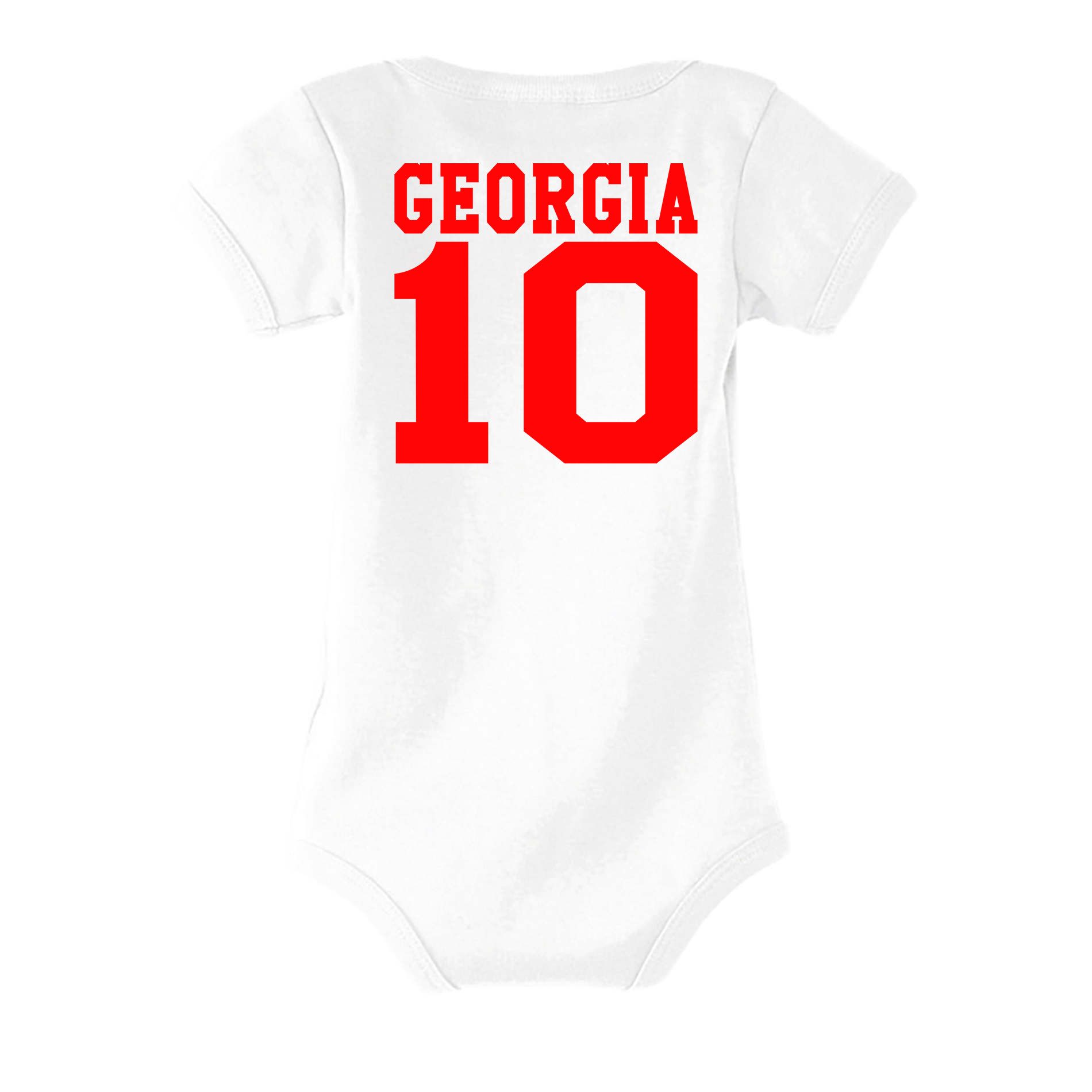 Blondie & Brownie Strampler Georgien Kinder Baby Georgia Sport Trikot Fußball Meister WM Europa EM