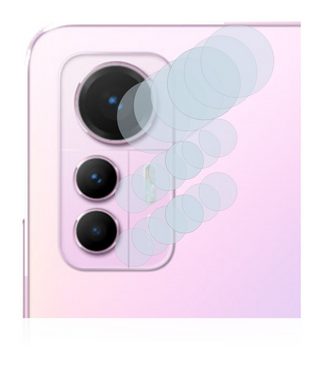 Savvies Schutzfolie für Xiaomi 12 Lite (NUR Kameraschutz), Displayschutzfolie, 6 Stück, Folie klar