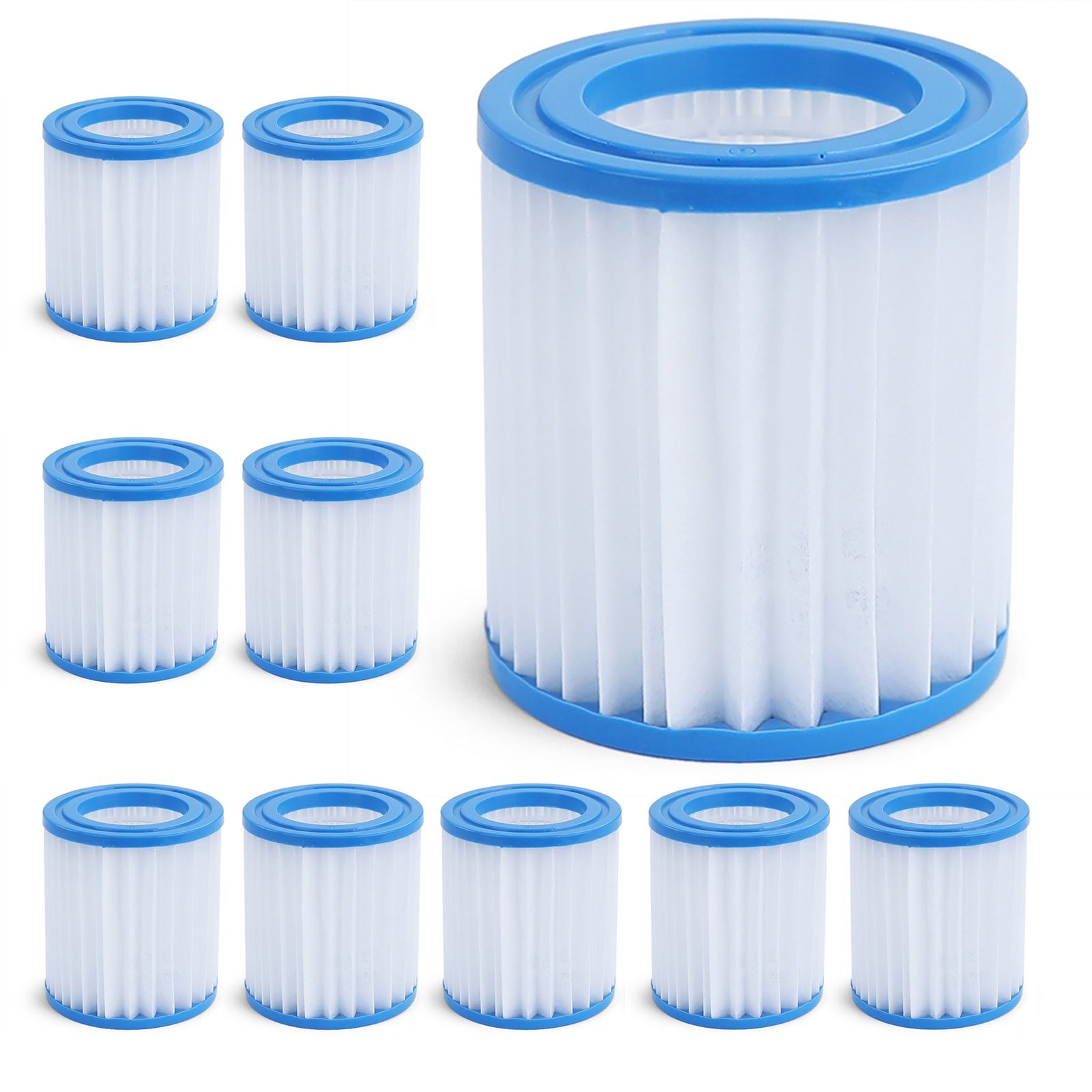 RAMROXX Pool-Filterkartusche 10x Filterkartusche Ersatzfilter Filterpatrone günstig online kaufen