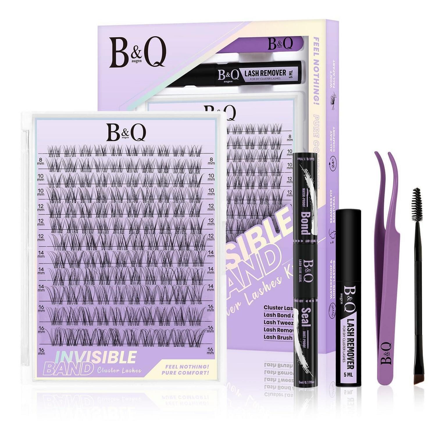 LuxusKollektion Einzelwimpern Wimpernverlängerung Set 120 Flora 8-16mm MIX