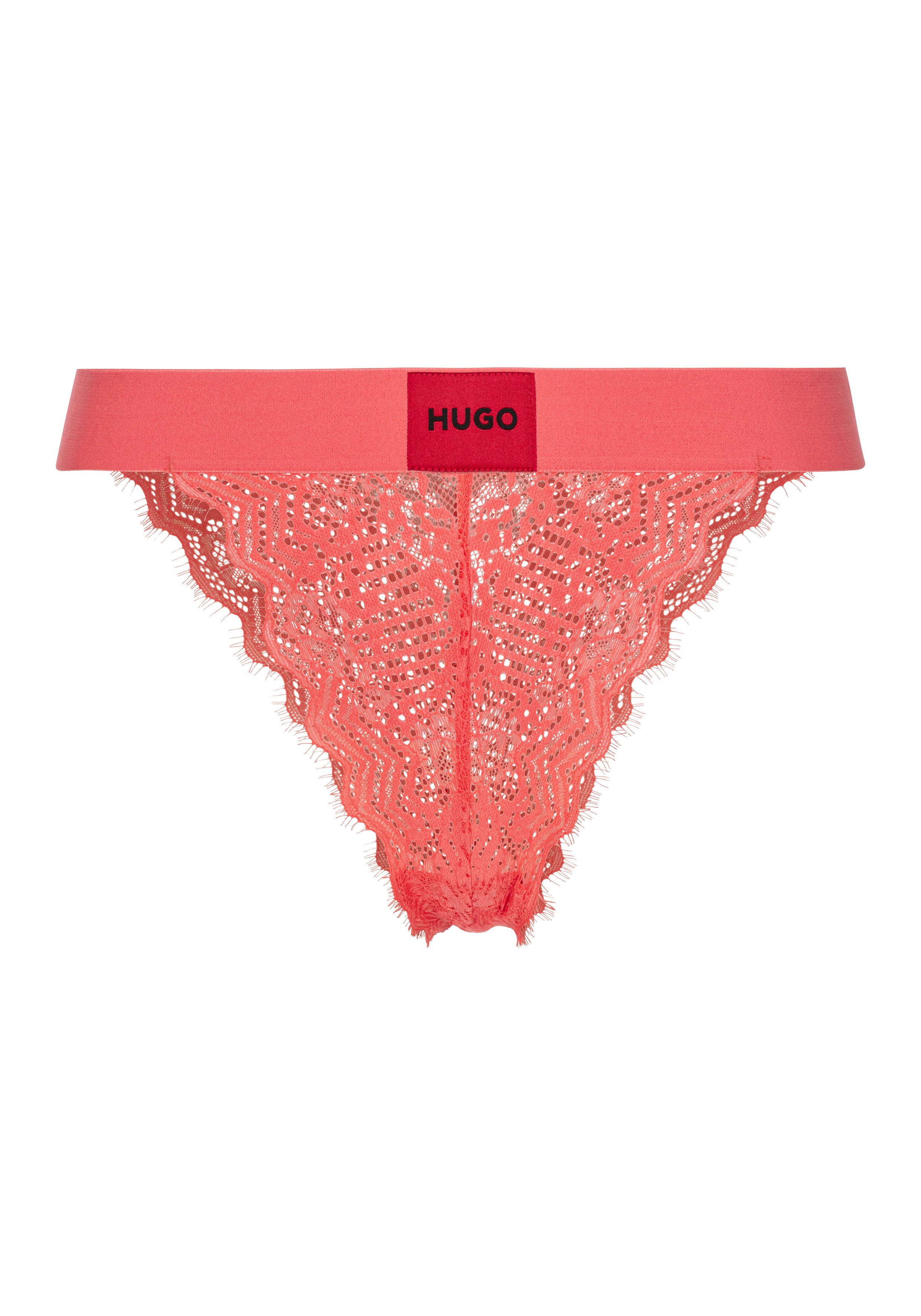 HUGO Slip BRIEF RL LACE aus Stretch-Spitze, mit Logoschriftzug auf dem Bund günstig online kaufen