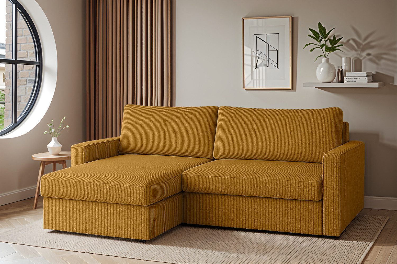 Friderik-EU Ecksofa mit Schlaffunktion und Bettkasten, günstig online kaufen