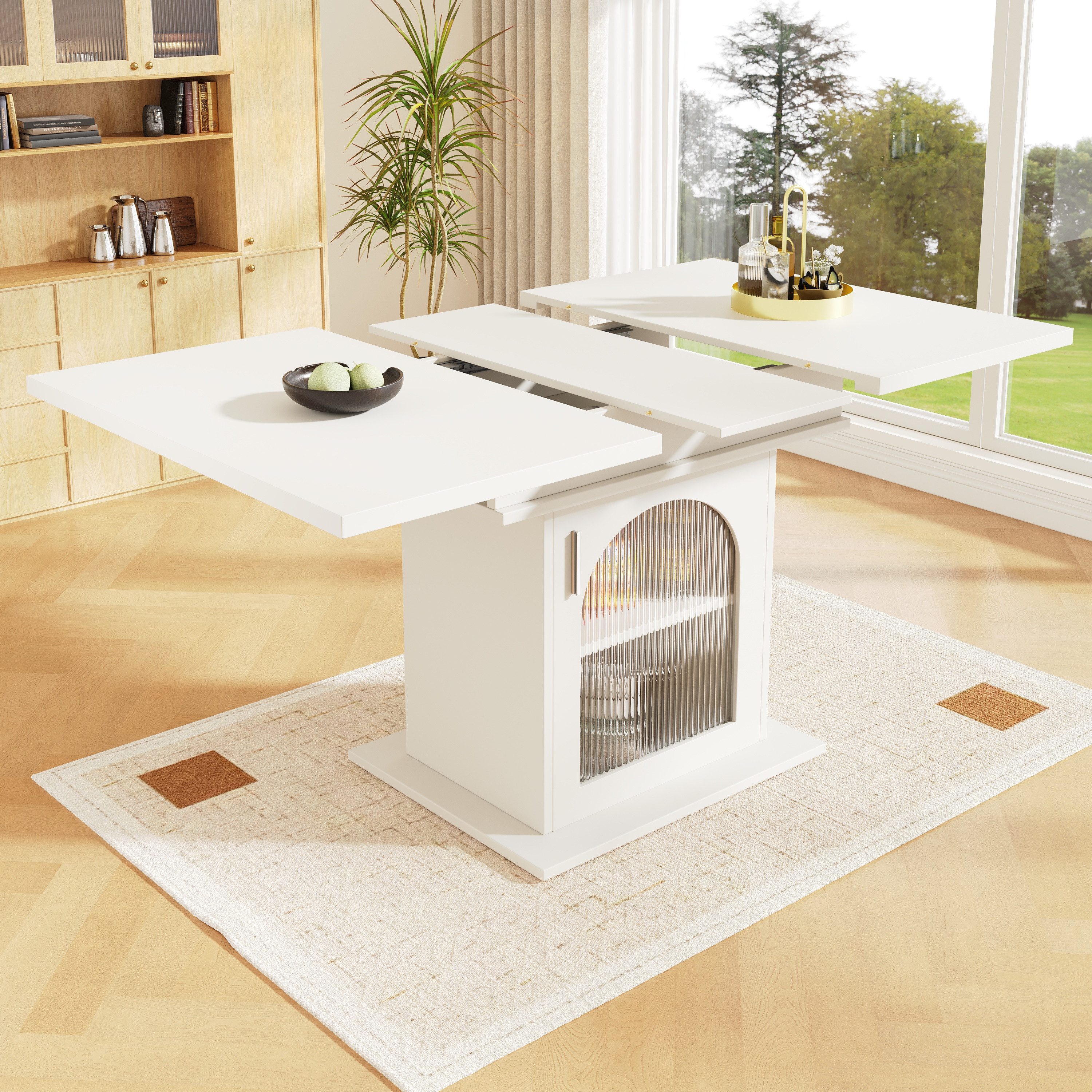 HAUSS SPOLE Esstisch 140×80cm Ausziehbarer Esstisch günstig online kaufen