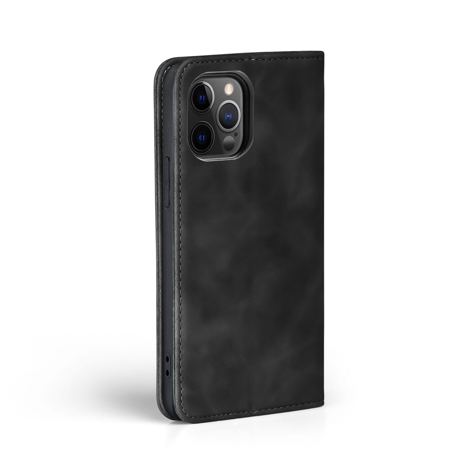 Tec-Expert Handyhülle Tasche Hülle für Apple iPhone 12 / 12 Pro 6.1 Zoll, 6.1, Cover Klapphülle Case mit Kartenfach Fliphülle aufstellbar – Bild 5 von 5