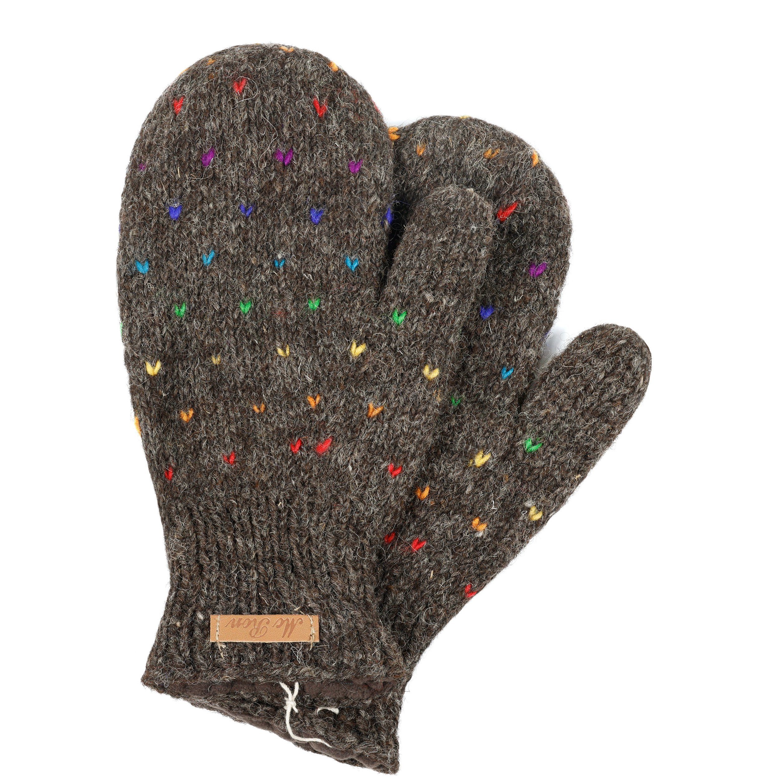 McRon Fäustlinge Modell Nadeen Regenbogen gefüttert günstig online kaufen