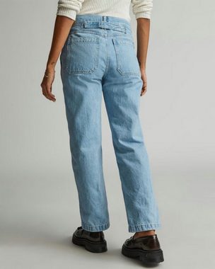 Everlane Gerade Jeans Cinch Back Utility Damen Jeans Baumwolle Gr. 25 Sunkissed Blue L 26,5