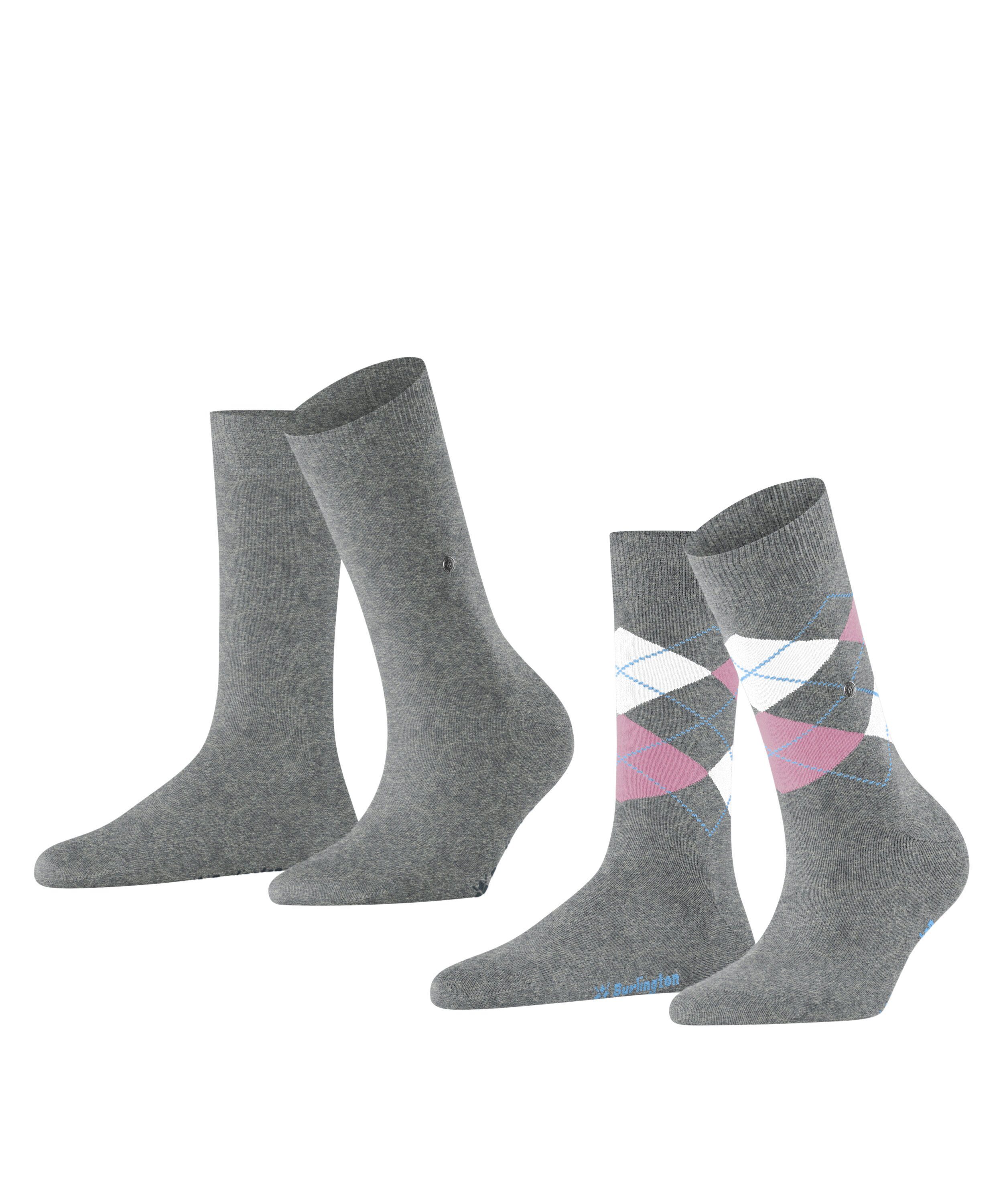 Burlington Socken Everyday Mix 2-Pack (2-Paar) light grey (3401)