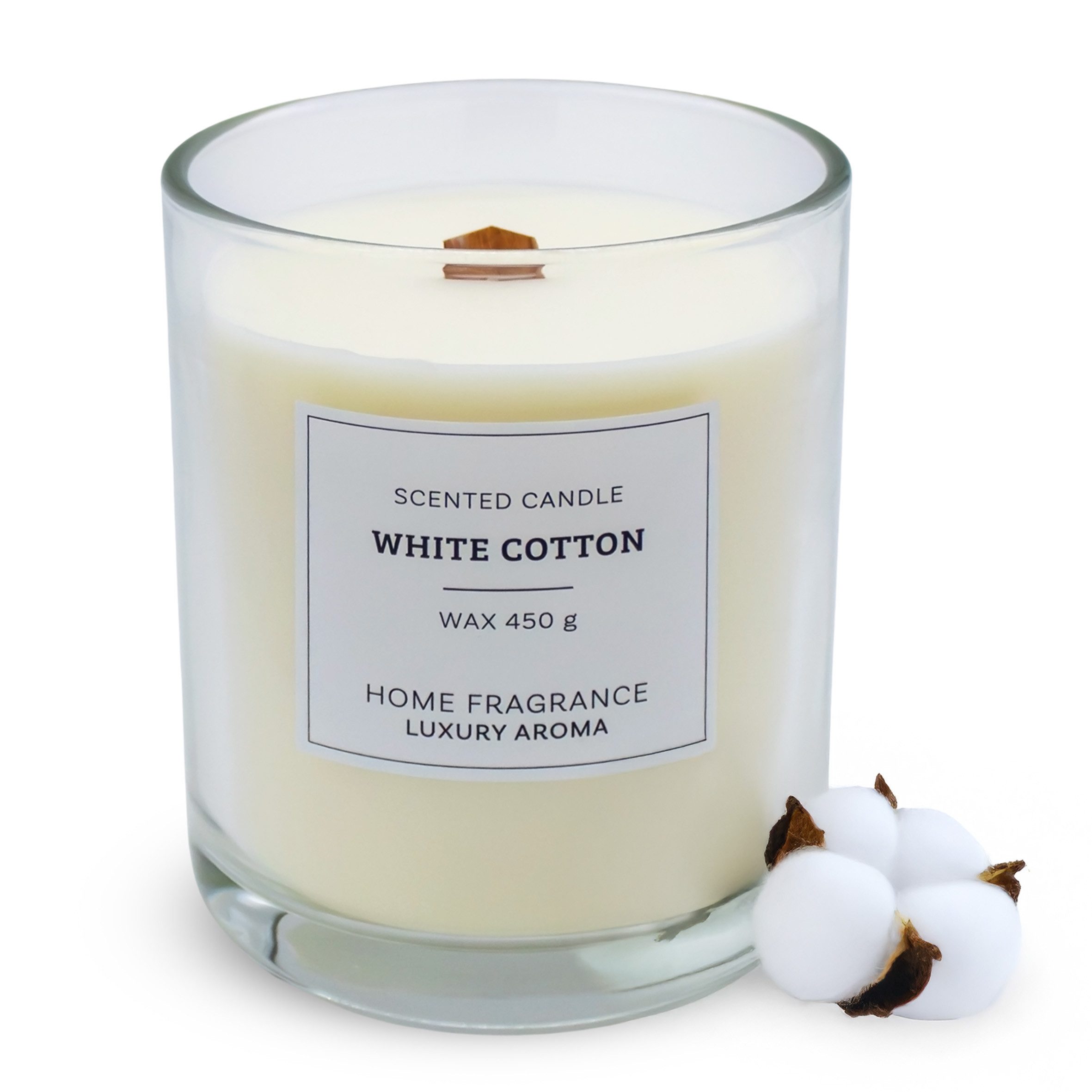 Spetebo Duftkerze Duftkerze im Glas 13 cm - White Cotton Duft (Anzahl, 1-tl günstig online kaufen