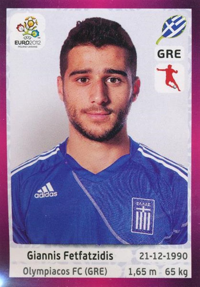 Panini Sammelkarte Panini EM 2012 deutsche Version - Sticker 97 - Giannis Fetfatzidis