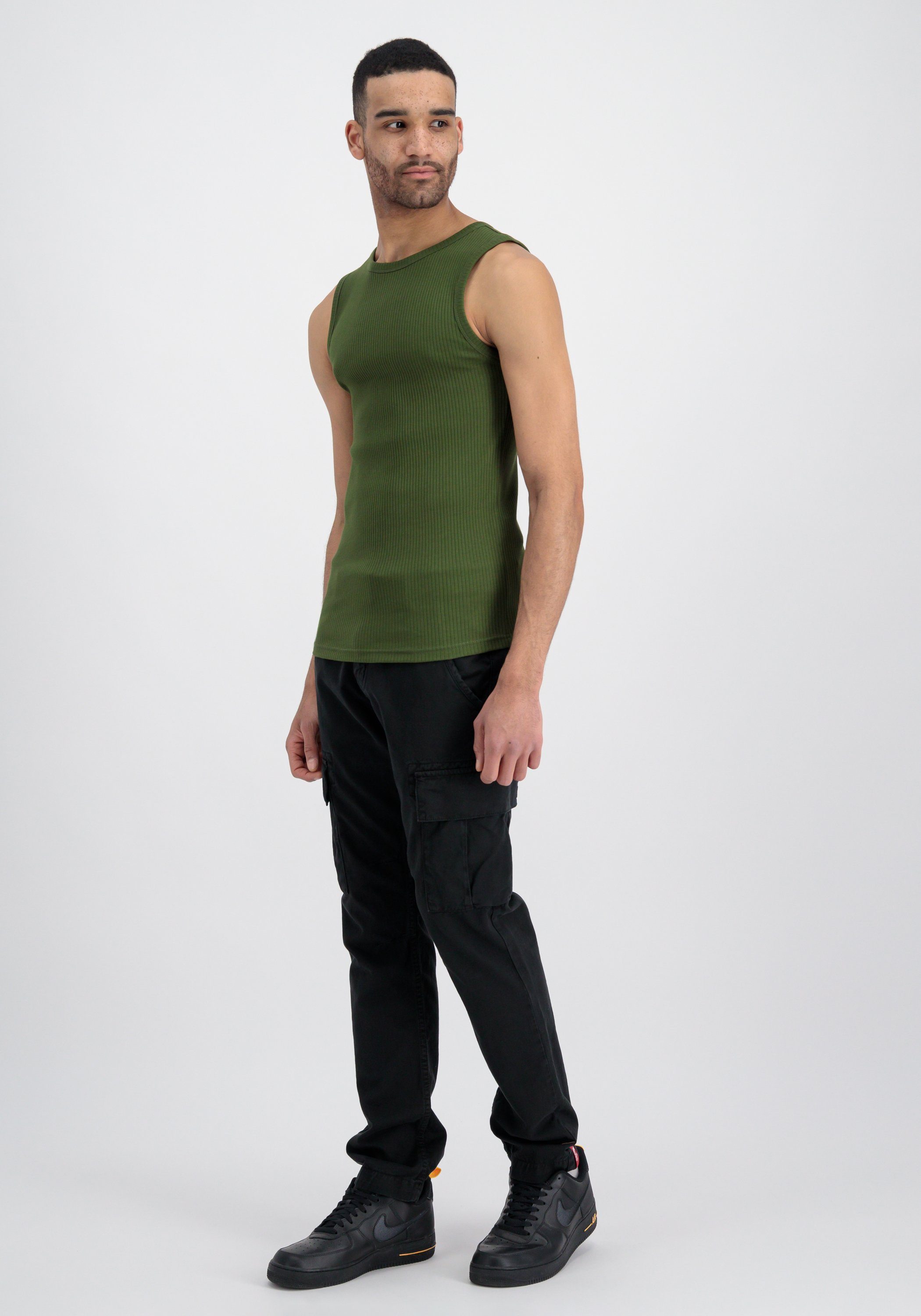 Alpha Industries Muskelshirt Alpha Industries Men - Tank Tops X-Fit Rib Tank dark green