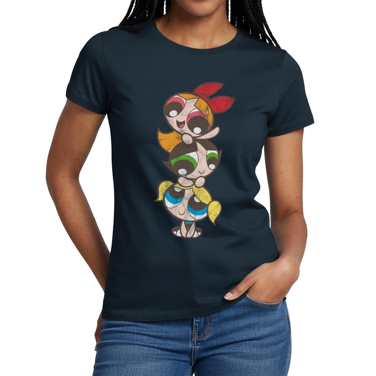 T-Shirt Powerpuff Girls Mädchenturm Frauen T-Shirt