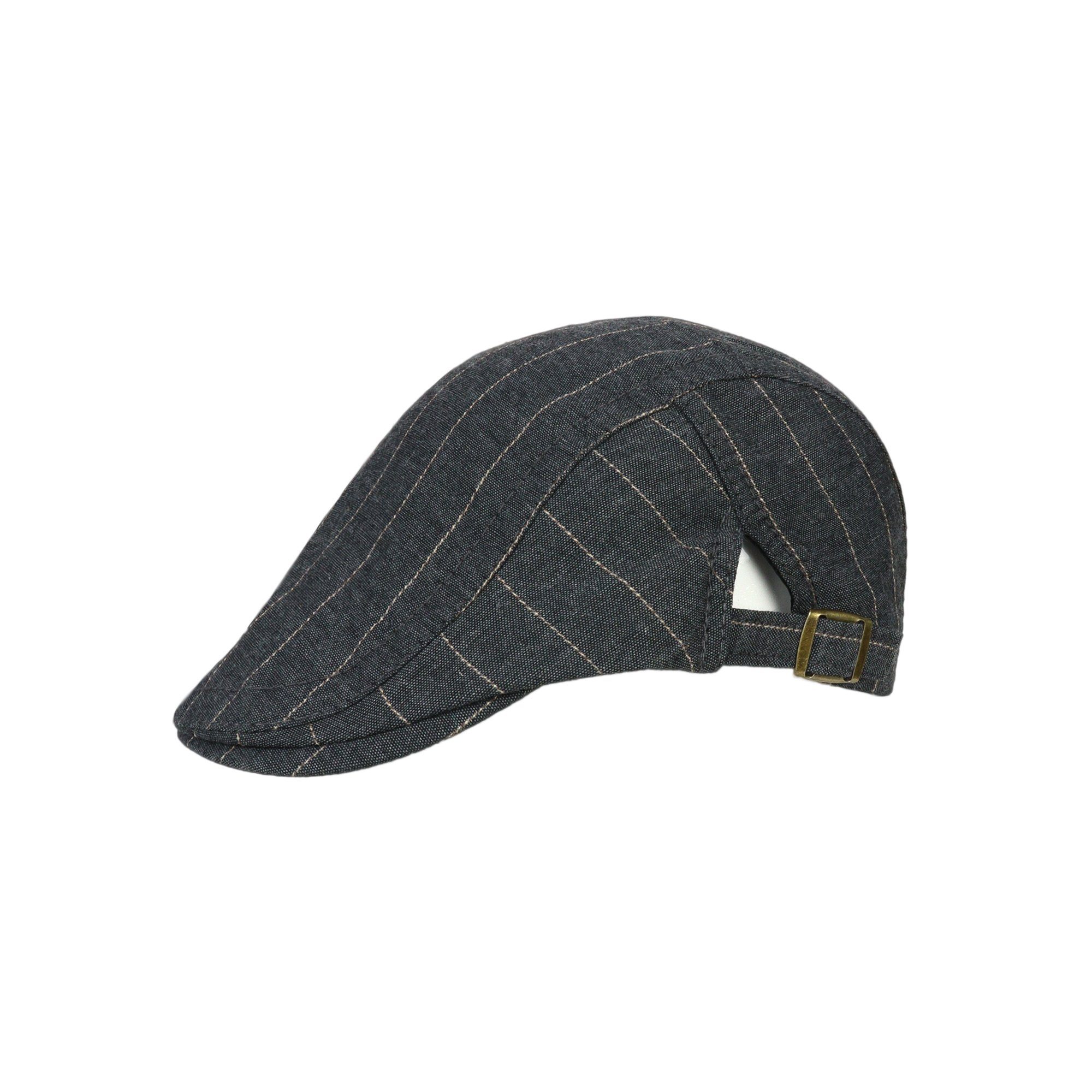 ZEBRO Flat Cap Schiebercap grau