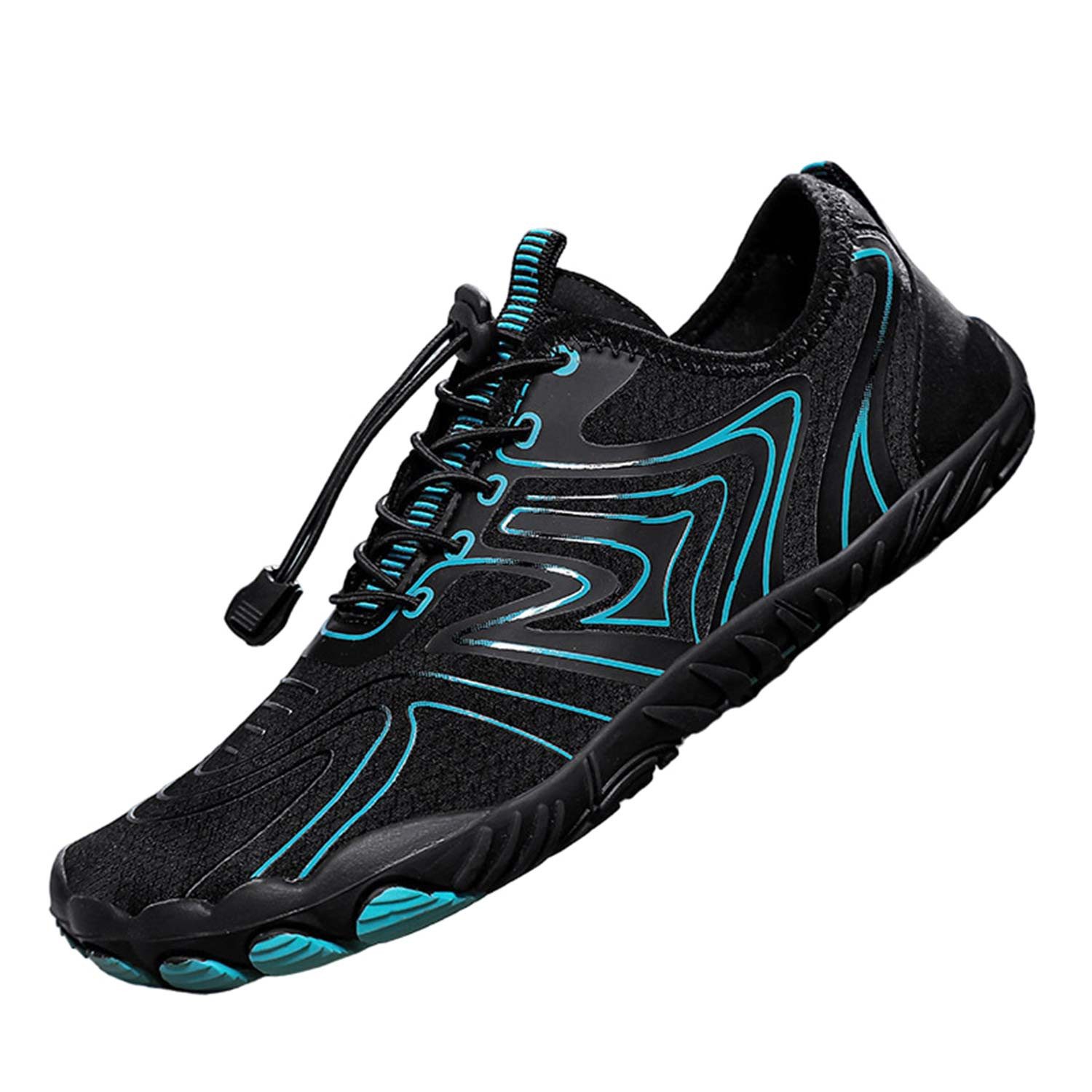 Refttenw Badeschuh Unisex Wasserschuhe Leicht Strandschuhe Breiter Spitze Barfußschuh