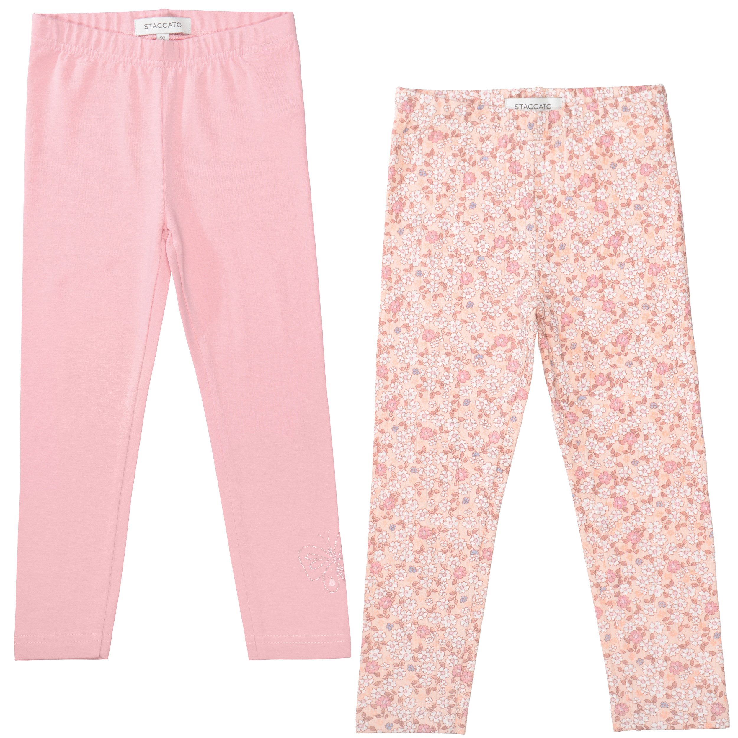 STACCATO Leggings (2-tlg) 2er Pack für Girls, unifarben und Allover-Druck