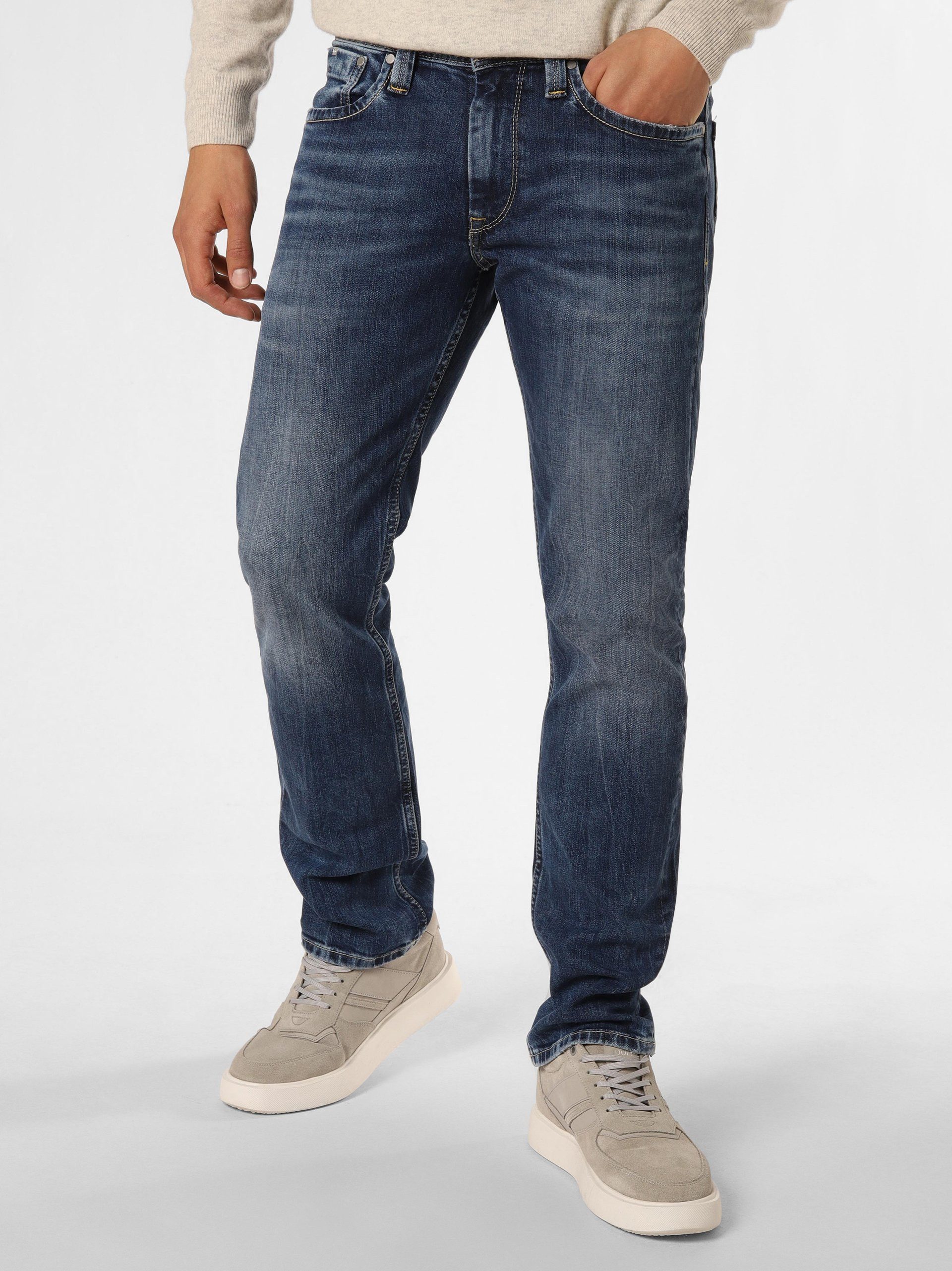 Pepe Jeans Herren Jeans CASH - Regular Fit - Blau - Dark Blue Denim günstig online kaufen