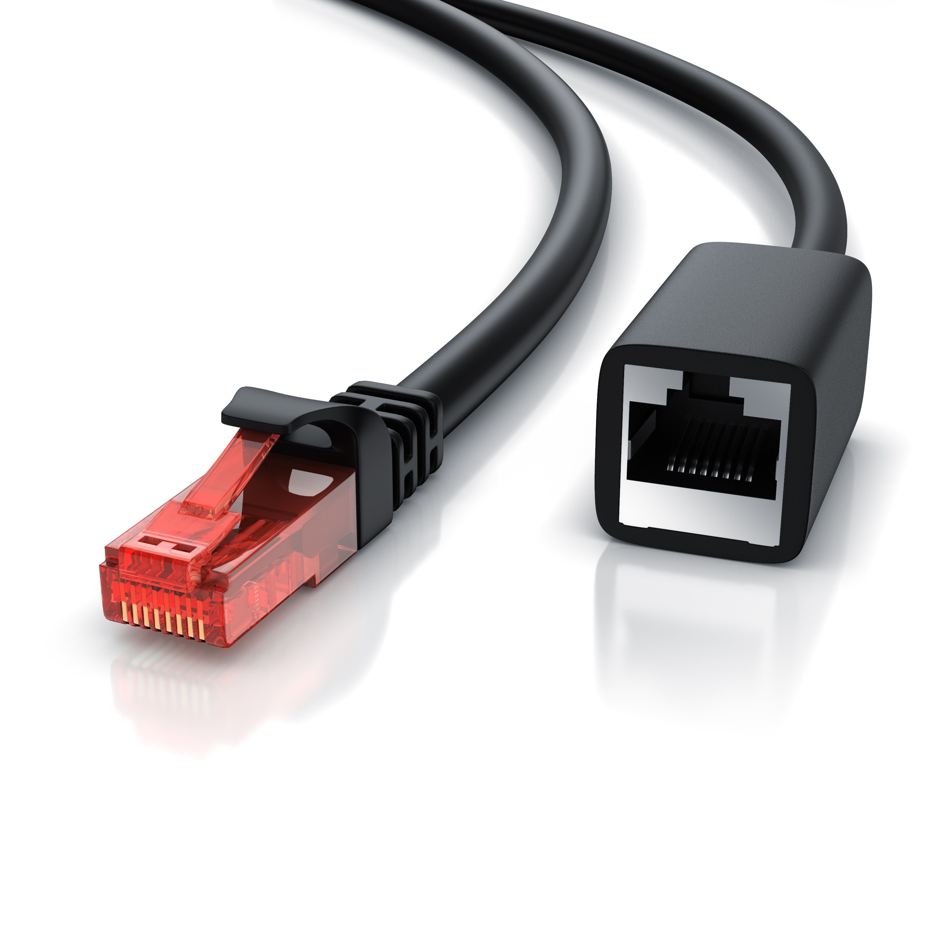 CSL Patchkabel CAT 6 Verlängerungskabel, Ethernet, UTP Netzwerkkabel, 3m LAN-Kabel, CAT.6, RJ-45 (Ethernet) (300 cm), für Router, Modem, Switch, PC, ideal für Gaming, Streaming, Homeoffice