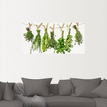 Artland Wandbild Kräuter, Pflanzen (1 St), als Alubild, Outdoorbild, Leinwandbild, Poster, Wandaufkleber
