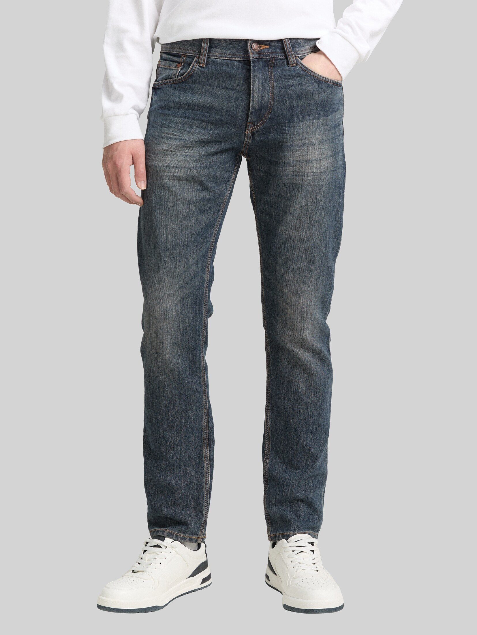 TOM TAILOR Straight-Jeans Jeanshosen TTMARVIN STRAIGHT Jeans