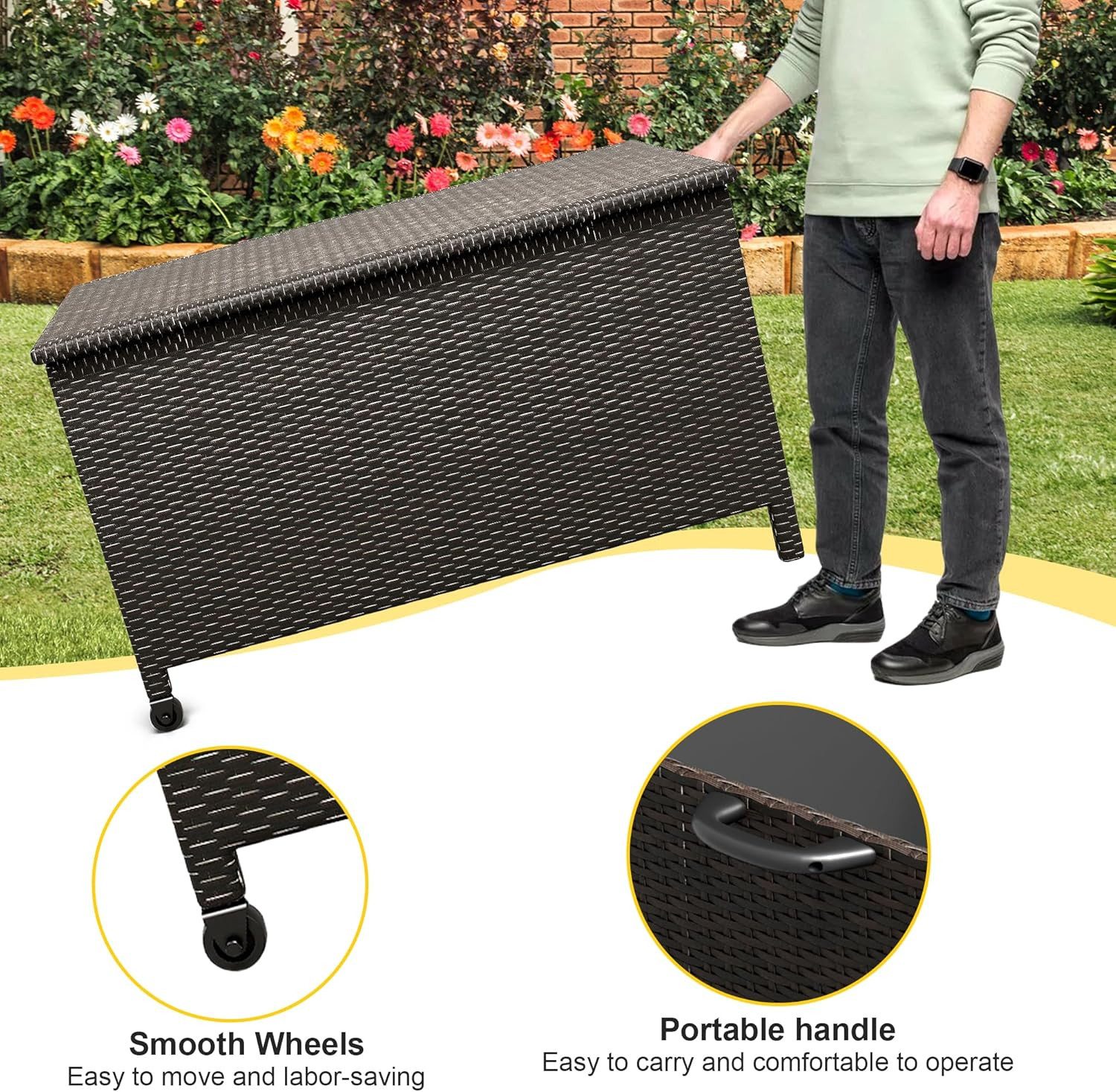 GarveeMore Gartenbox 468L Große Outdoor-Box wasserdicht günstig online kaufen