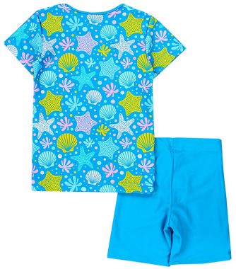 Aquarti Badeanzug Baby Mädchen Zweiteiler Kinder Badeanzug Set Shirt Badehose UV-Schutz