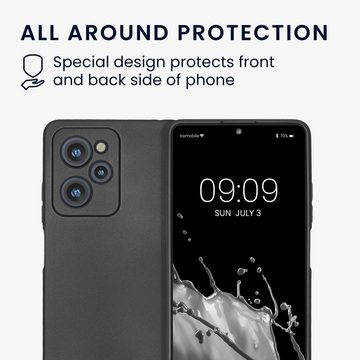 kwmobile Handyhülle Handyhülle für Xiaomi Poco X5 Pro 5G, Silikon Case metallisch schimmernd - Soft Hülle - Handy Cover