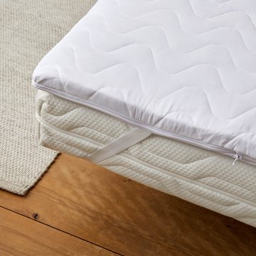 Matratzenauflage Topper mit viscoelastischer Kaltschaumfüllung Memory Foam orthopädisch Lumaland, orthopädisch