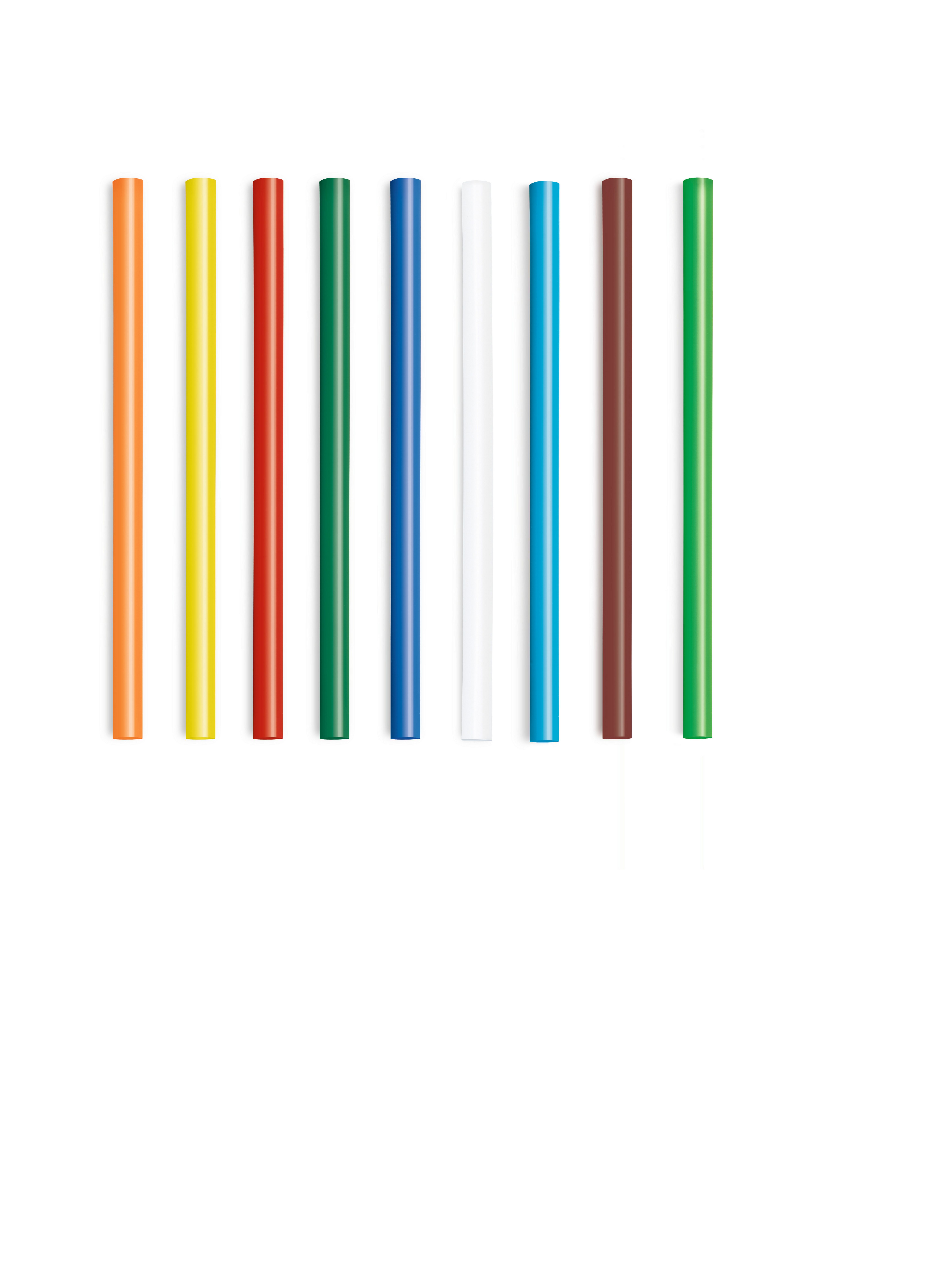 steinel Klebesticks Colour, Ø 7 mm, 16 Stück, 150 mm Länge, bunter Schmelzkleber