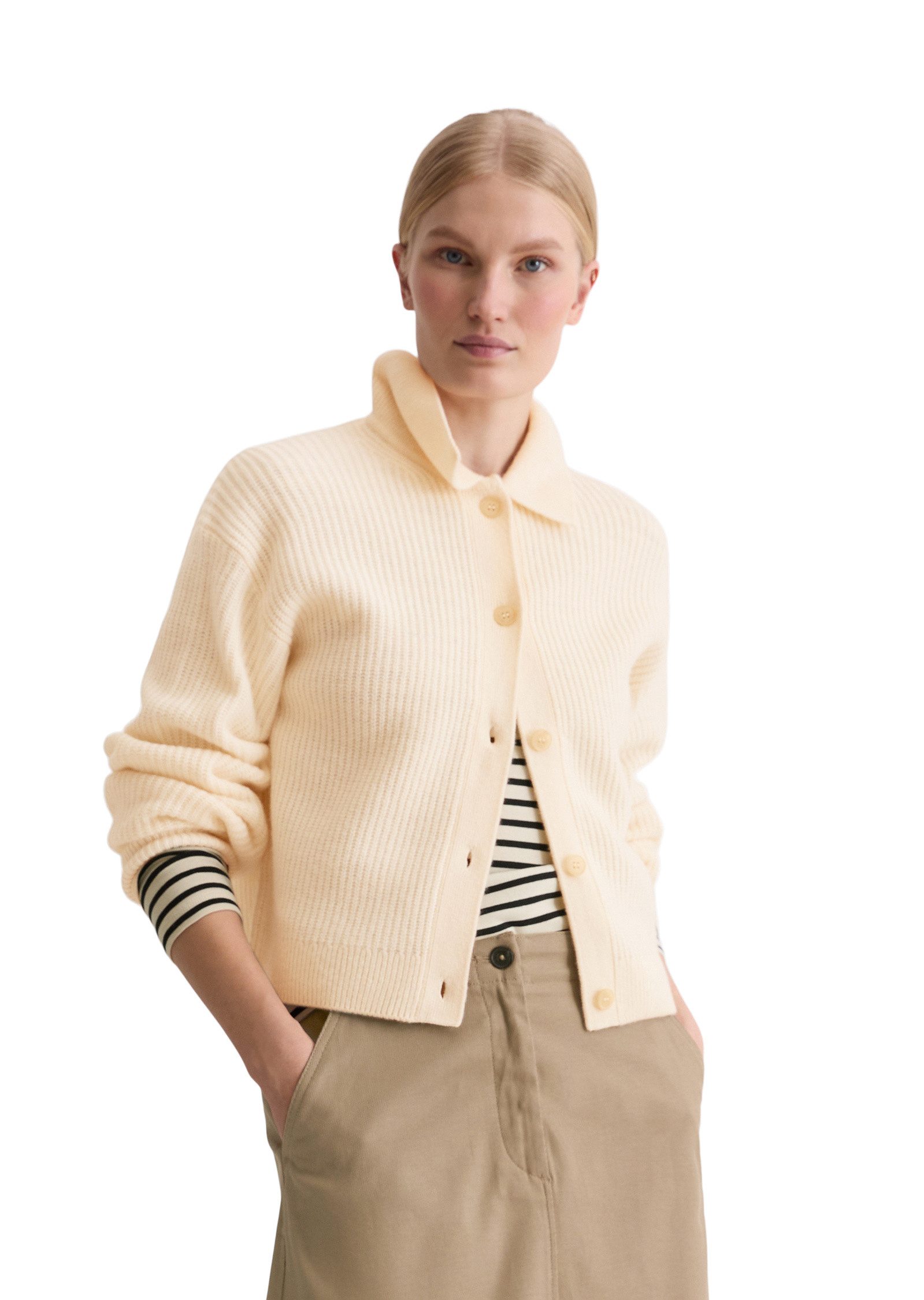 Marc O'Polo Cardigan aus weichem Merinowolle-Mix