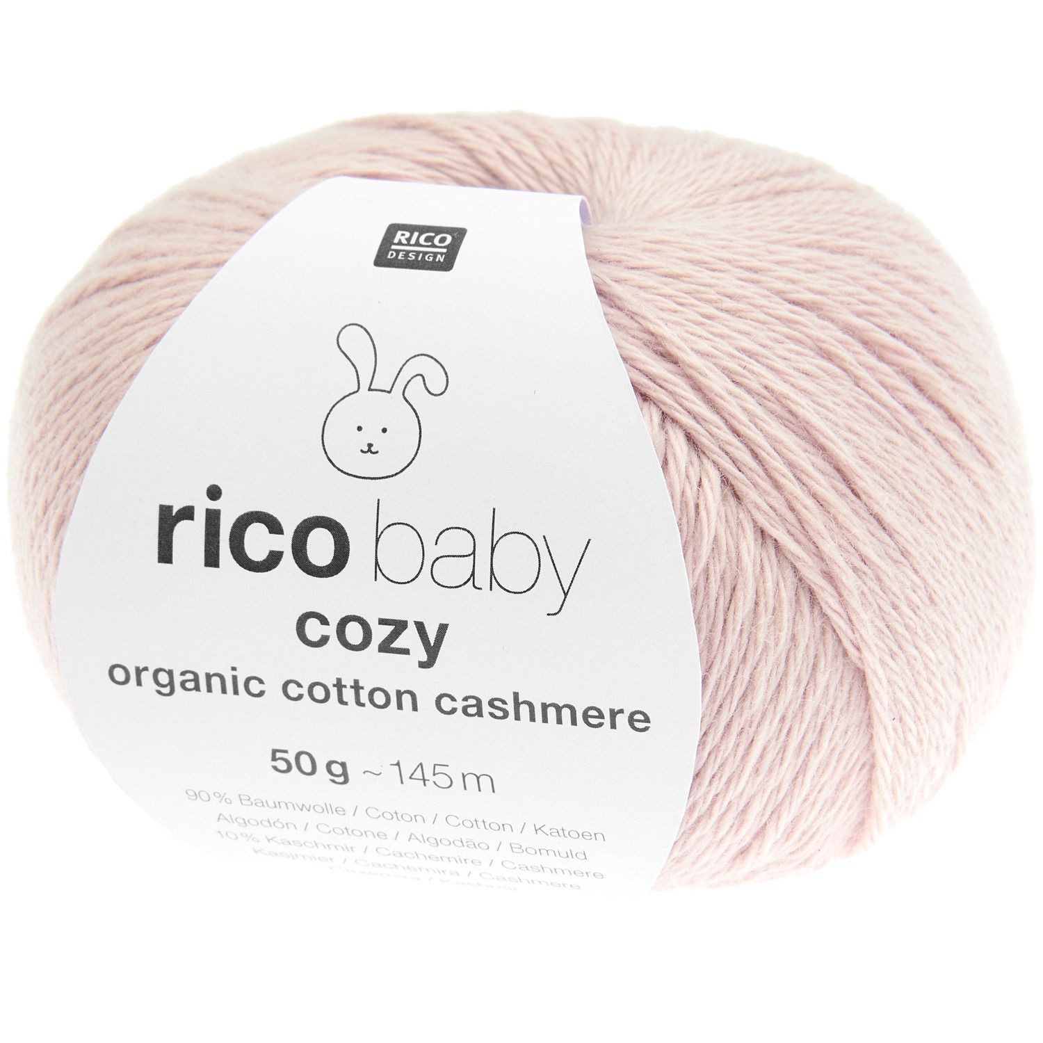 rico Baby Cozy Organic Cotton Cashmere Häkelwolle, 145 m