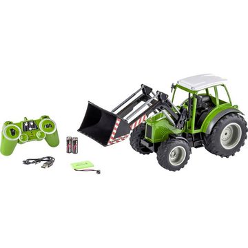 CARSON Spielzeug-Auto 1:16 RC Traktor m. Frontlader 2.4G 100%