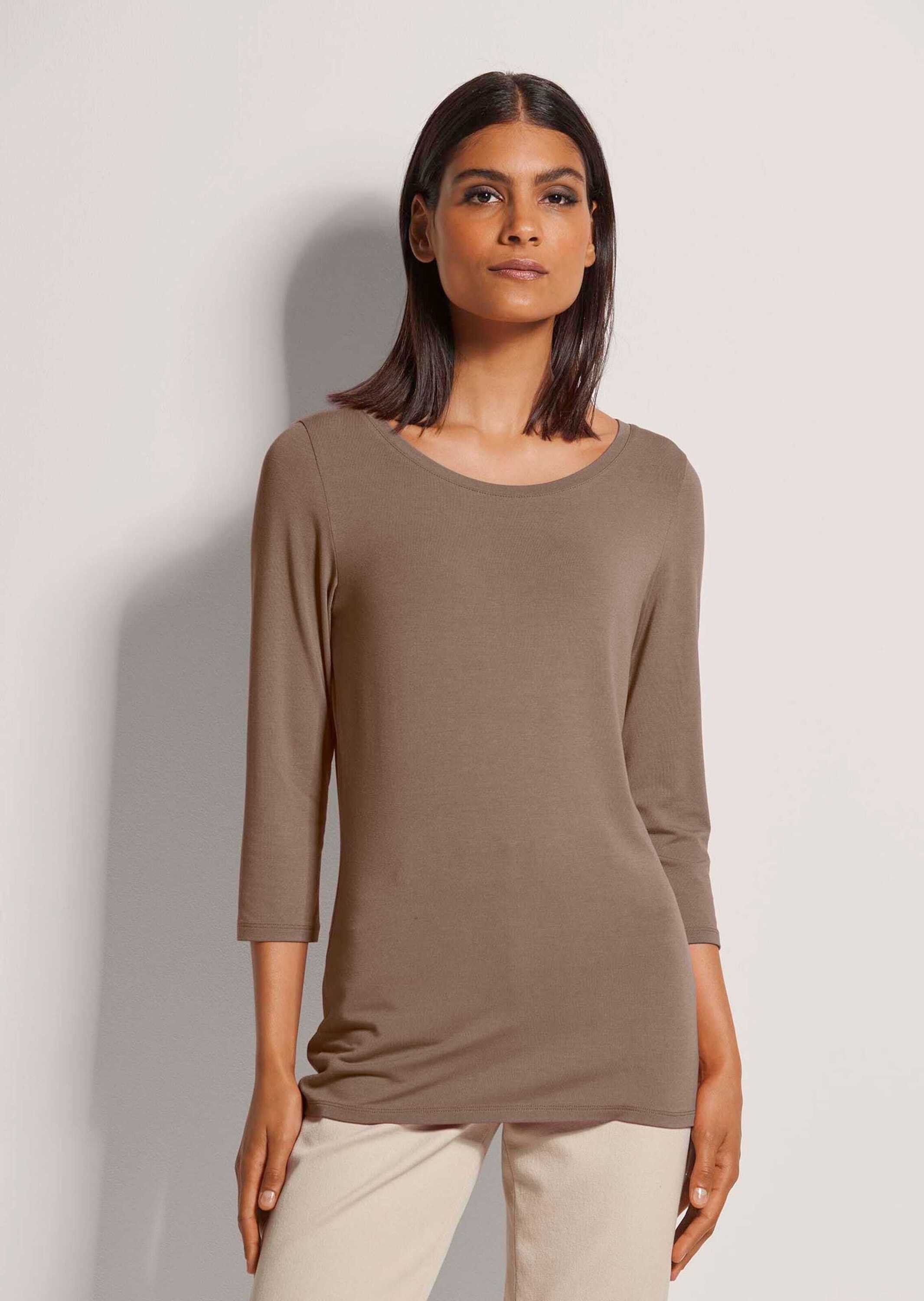 MADELEINE 3/4-Arm-Shirt Halbarm Viskose-Oberteil für Damen günstig online kaufen