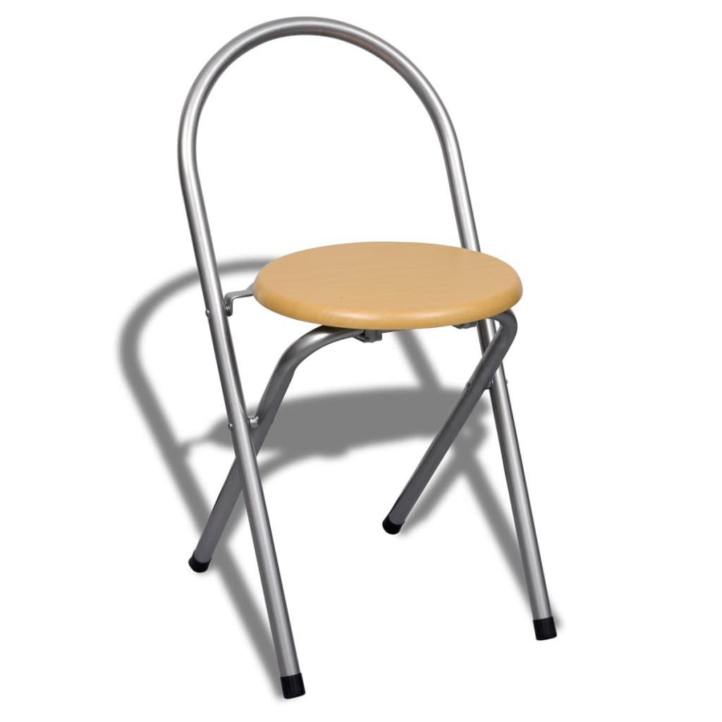 vidaXL Essgruppe Frühstückstisch einklappbarer Küchentisch mit 2 Stühlen, (2-tlg)