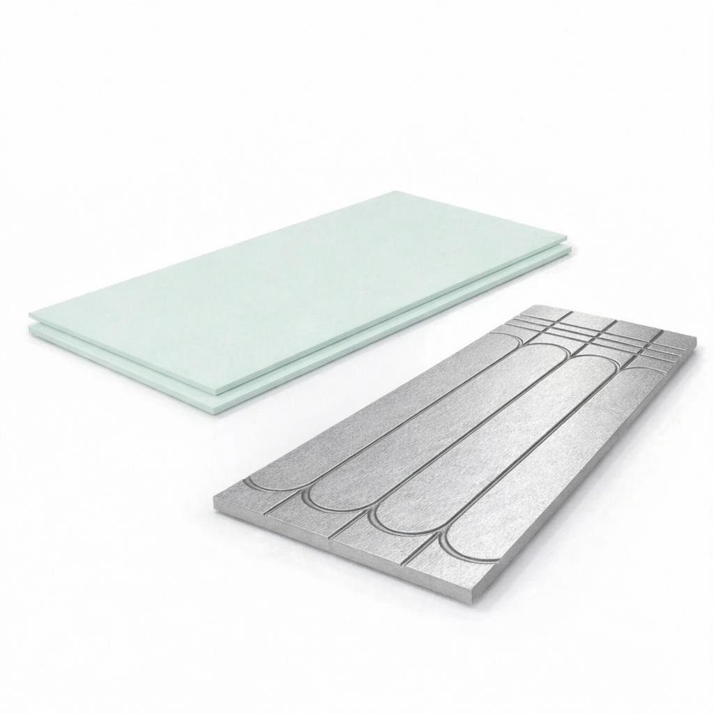 Xlmoebel Fußbodenheizung XPS Platten 20/30 mm Set mit Trittschalldämmung 0,72 m², (Komplettset, Komplettset für Trockenbau-Fußbodenheizung ohne Estrich)