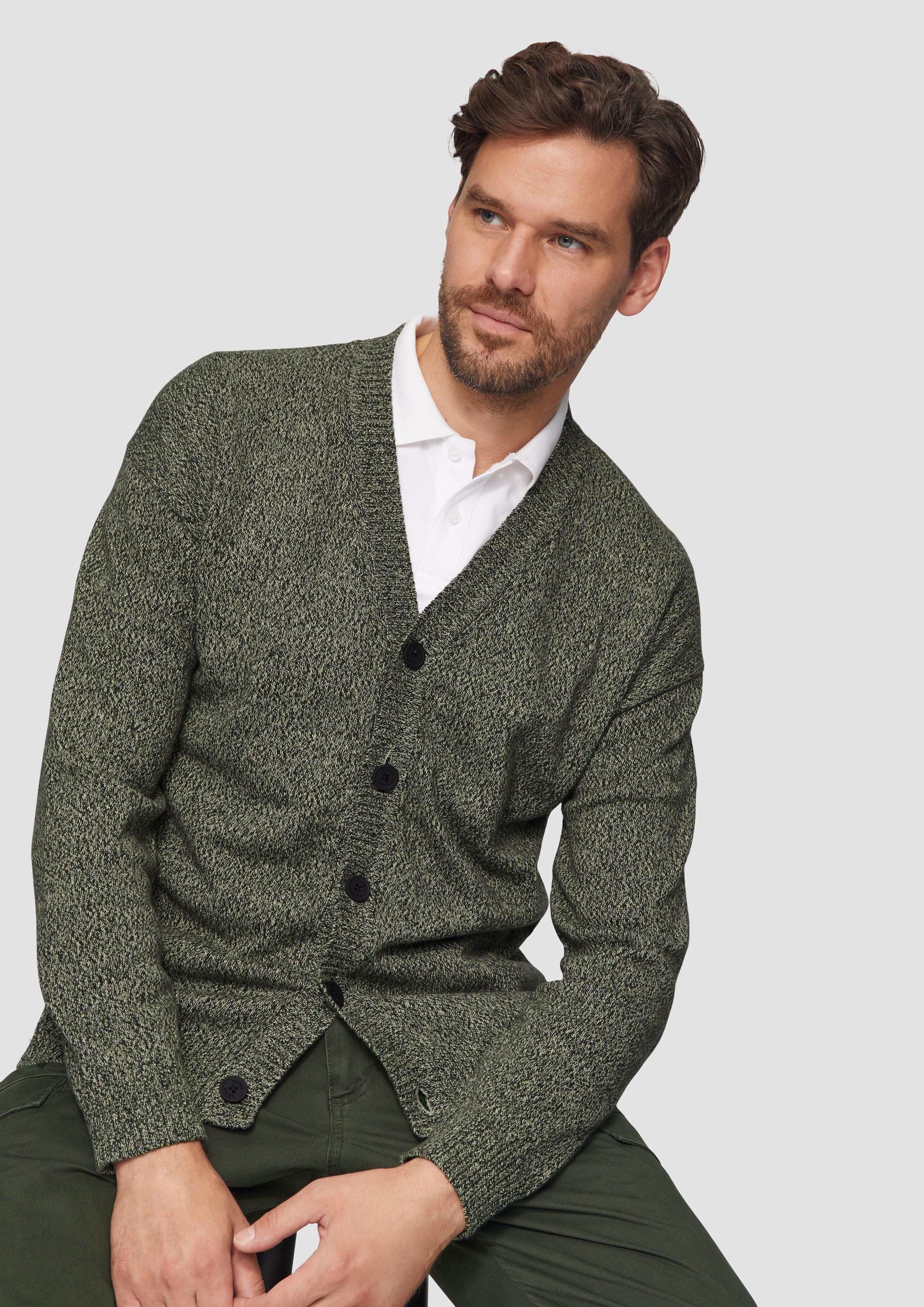 s.Oliver Strickjacke Strickcardigan mit V-Ausschnitt in günstig online kaufen