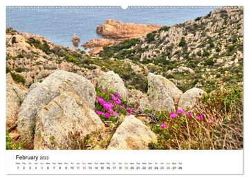 CALVENDO Wandkalender Bays of Sardinia (Premium-Calendar 2023 DIN A2 Landscape)