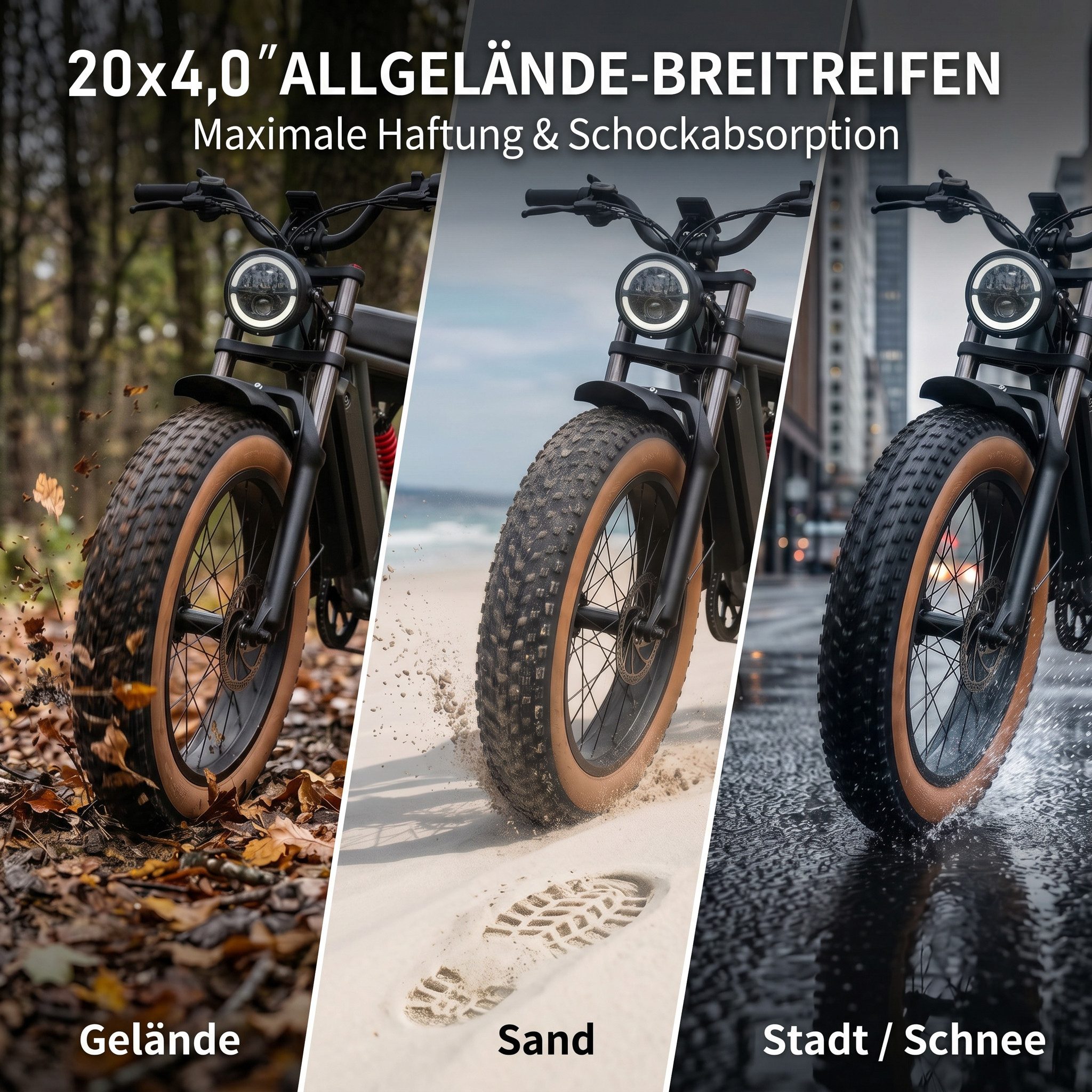 E-Bike Mountainbike Fat E-Bikes E-Fahrrad Damen u. Herren 960 WH Pedelec Max.120 km E-MBT