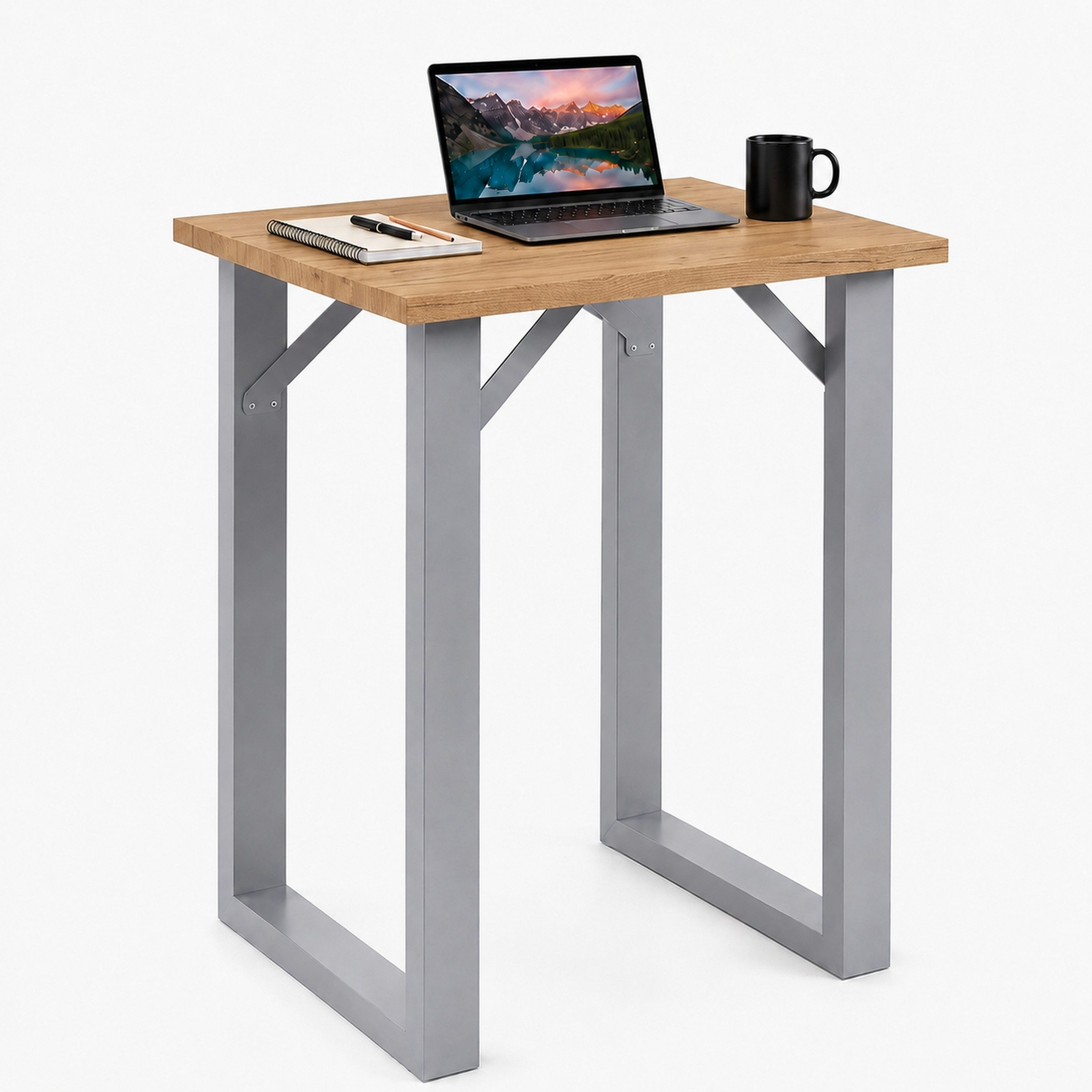 VCM Bartisch Stehtisch Xona rechteckig H. 102 x B. 80 x T. 50, Kompatker Tresen, Hochtisch für kleine Küche, Esszimmer und Barbereich
